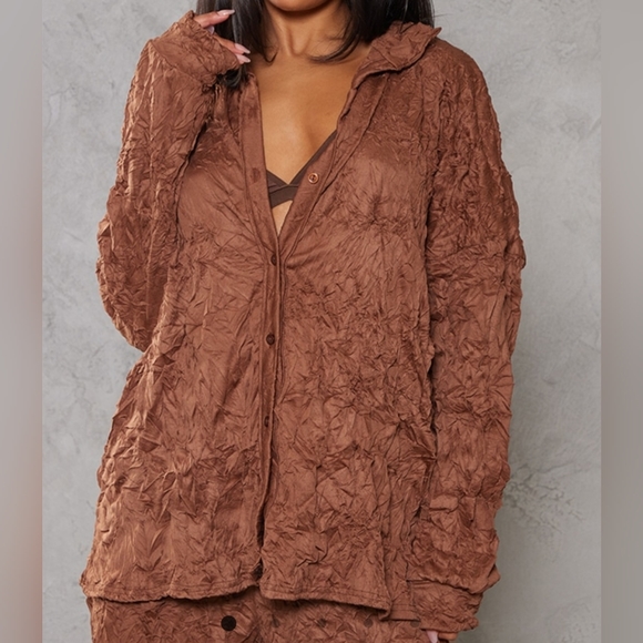 Chocolate Crinkle Texture 2Piece Set - Picture 2 of 3